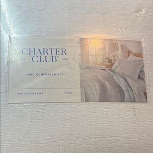 Charter Club White Comforter Luxurious Bedding set